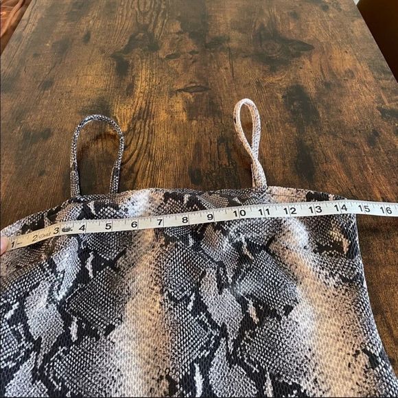 Motel Snake Print Slip Bodycon Dress - Picture 8 of 12